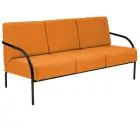 SPA 3 černý lak, koženka AN 030 - koženka oranžová